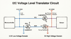I2C-Voltage-Level-Translator-Circuit