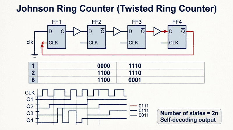Twisted Ring Counter Operation
